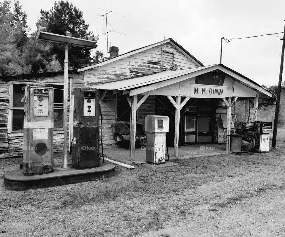 roadside gas station