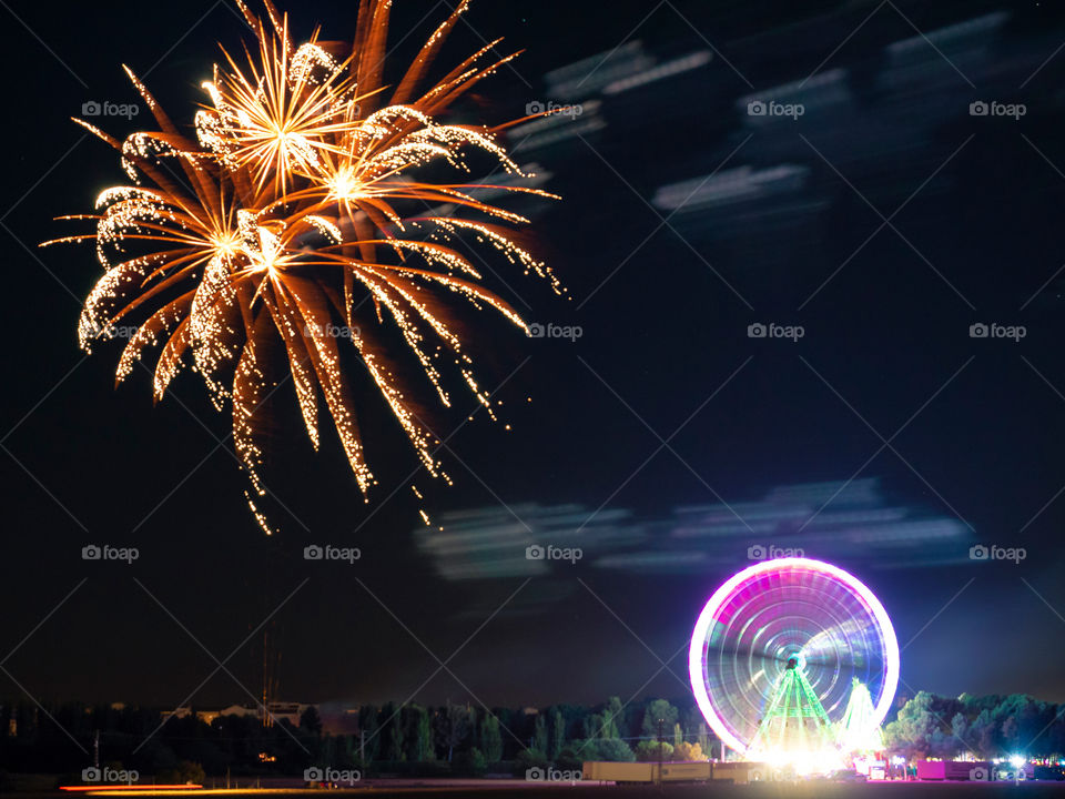 Fairgrounds and fireworks 