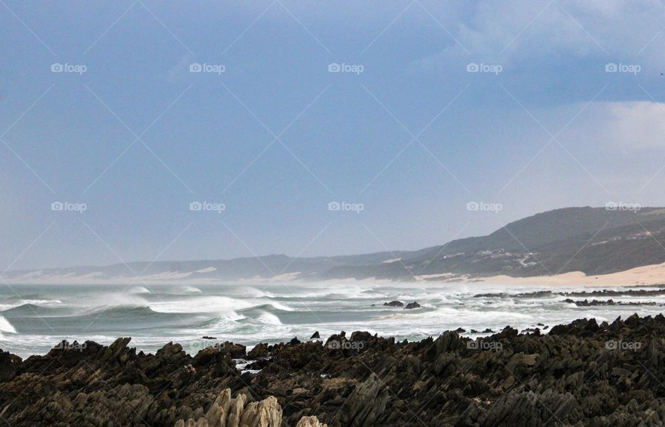 A view of the coastal region of South Africa