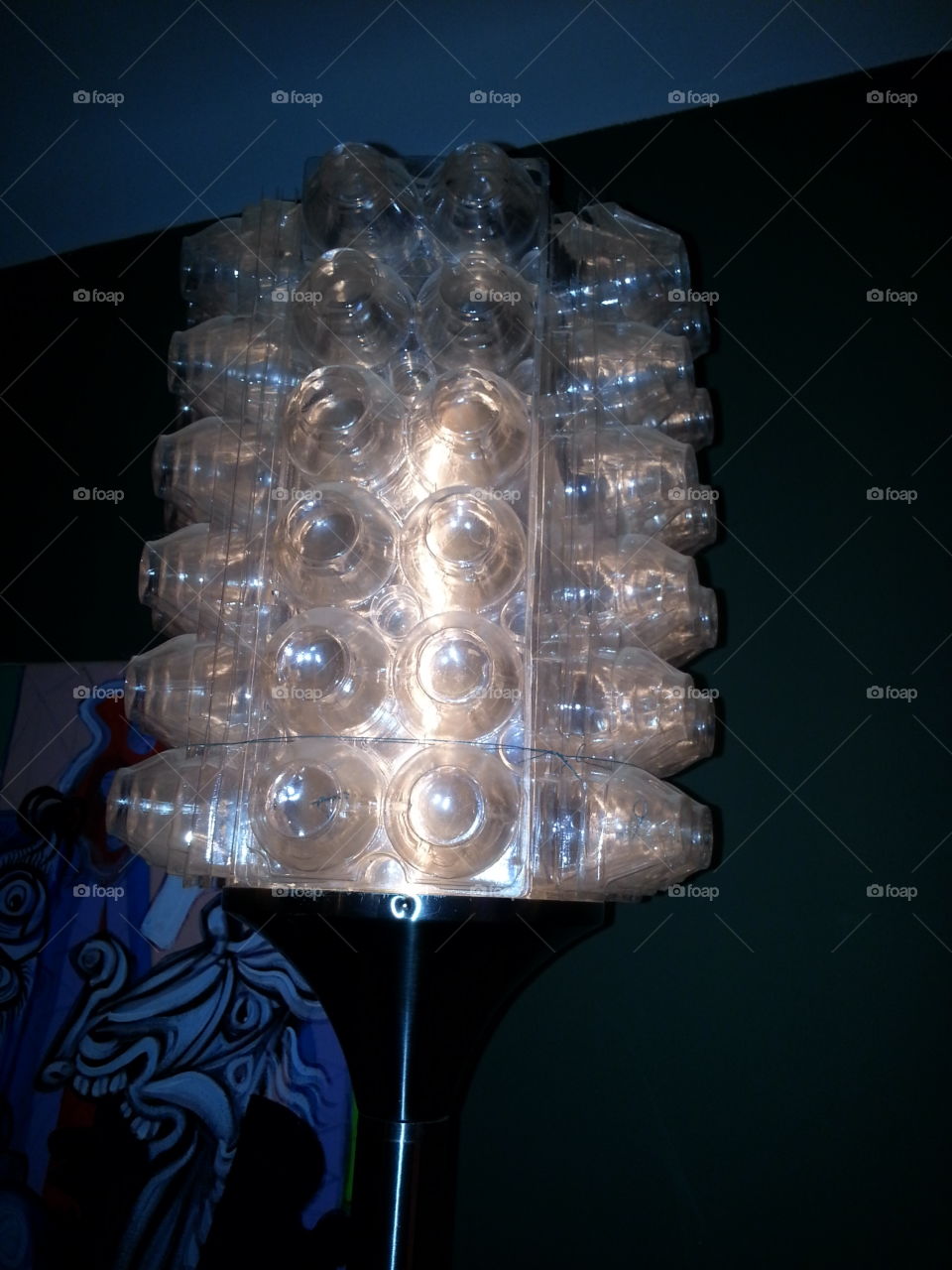 egg carton light fixture