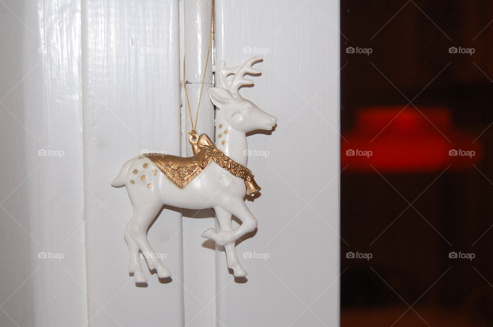  Reindeer, Christmas decoration in window