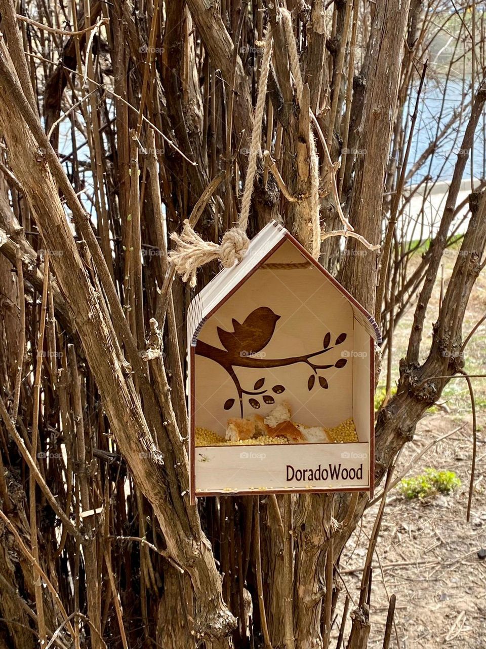 bird feeder made for their care with love