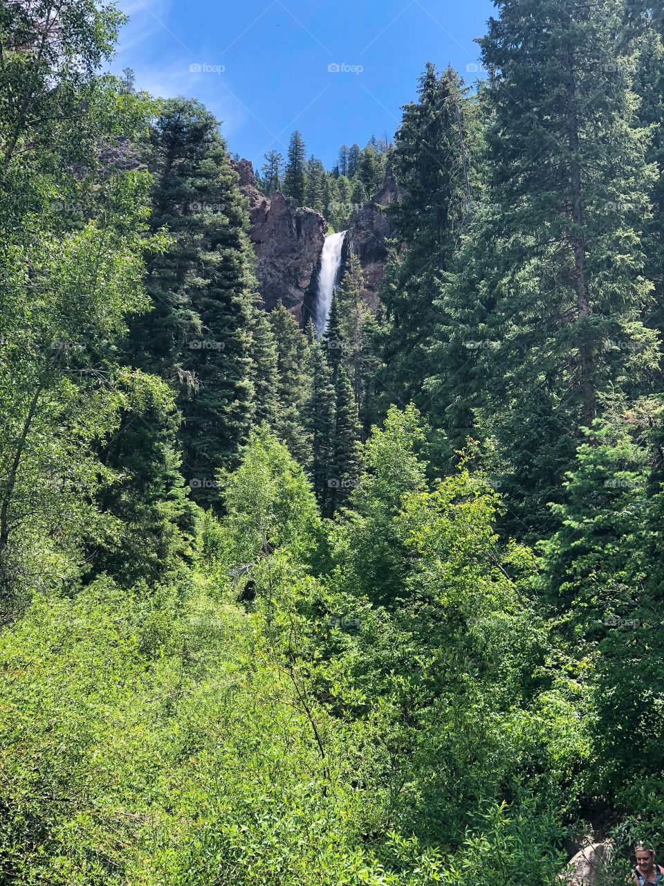 Mountain waterfall