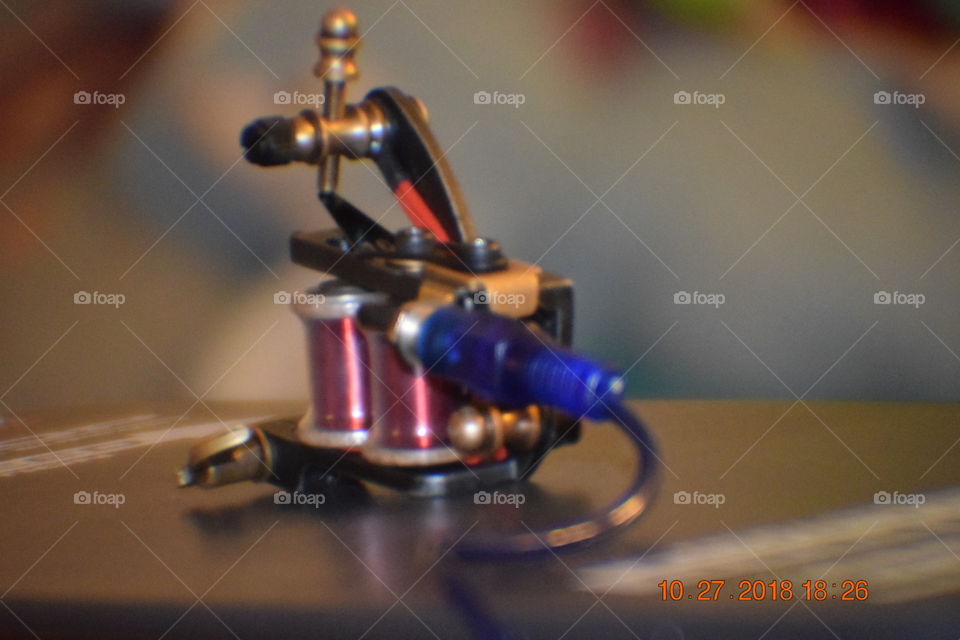 upgraded coil tattoo machine 8/32 coils, speed bar with 16G springs and RCA