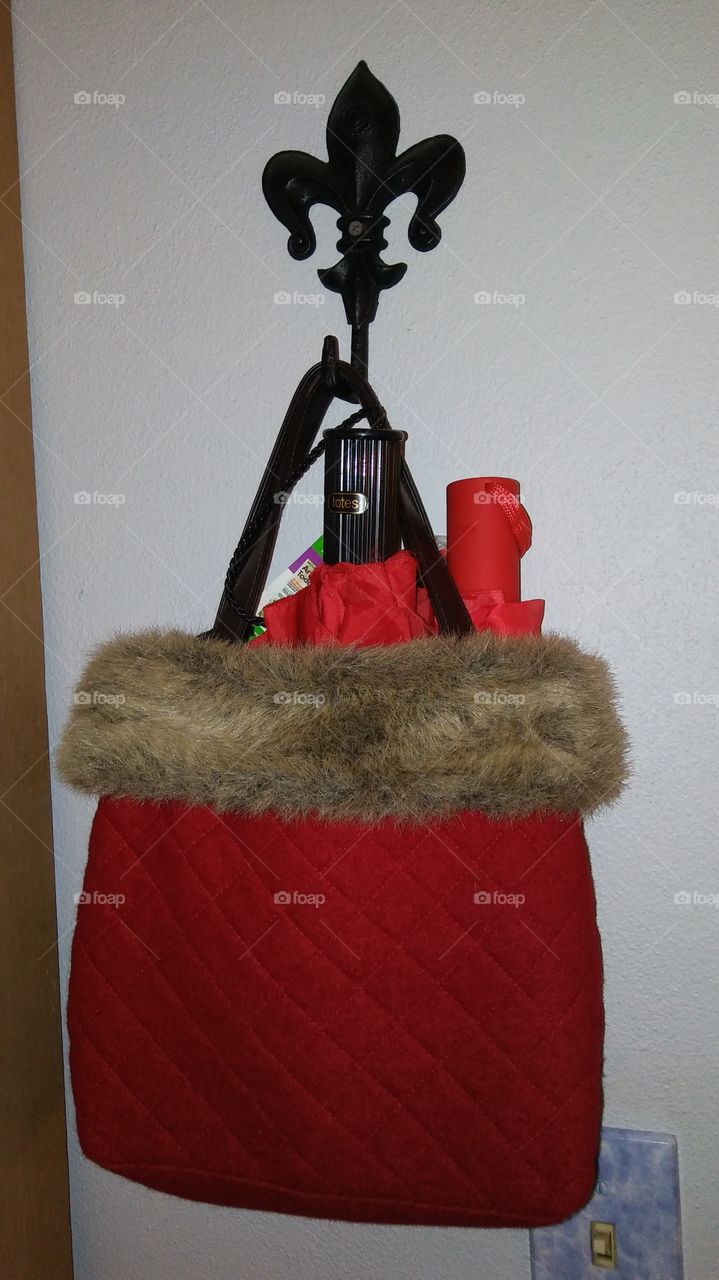 Red Umbrellas in a Red Tote Bag