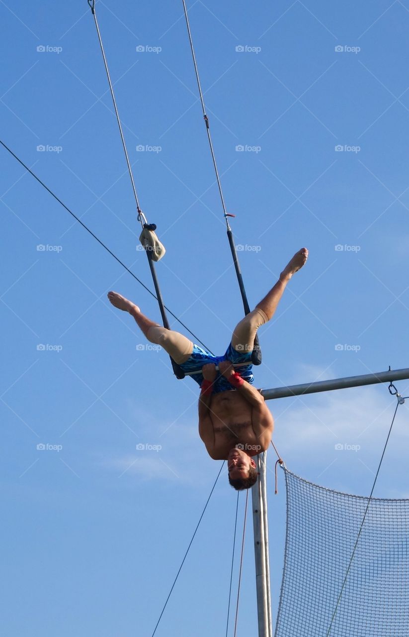 Gymnastics on a Trapeze 