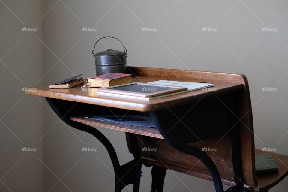 Old school desk