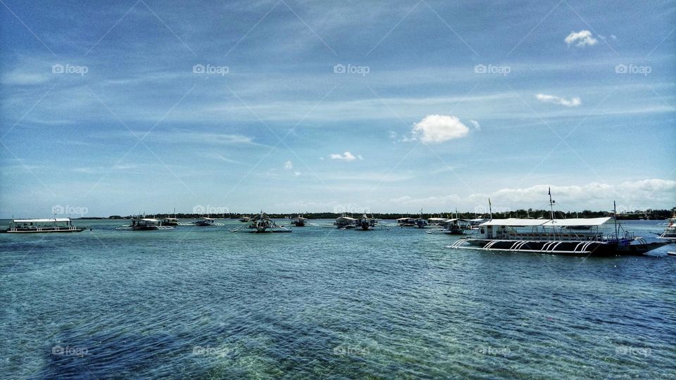 Boats in Philippine Island.