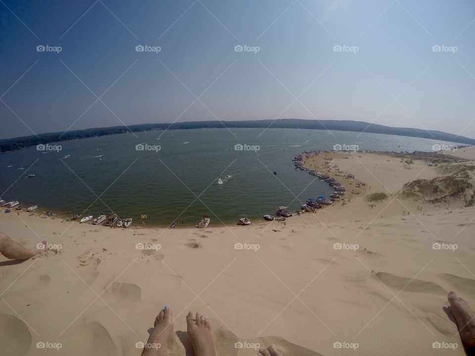 This was taken after climbing the largest sand dune in silver lake, Michigan 