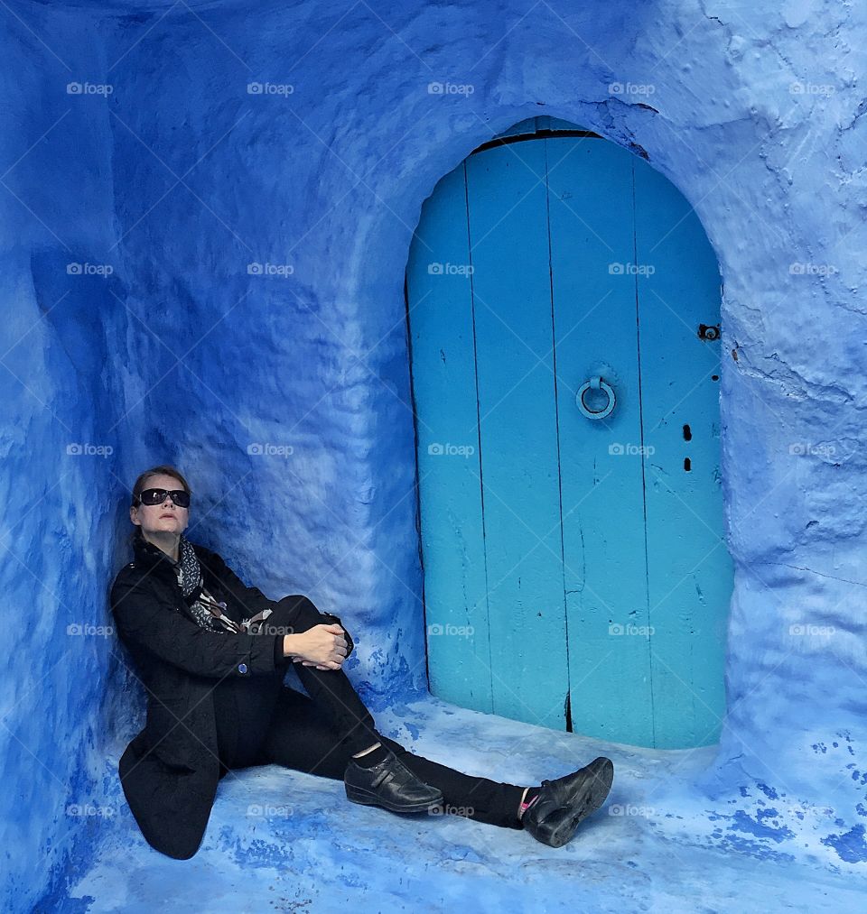 People, Door, Winter, Snow, Wall