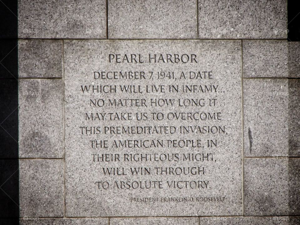 Pearl Harbor Memorial. World War II Memorial