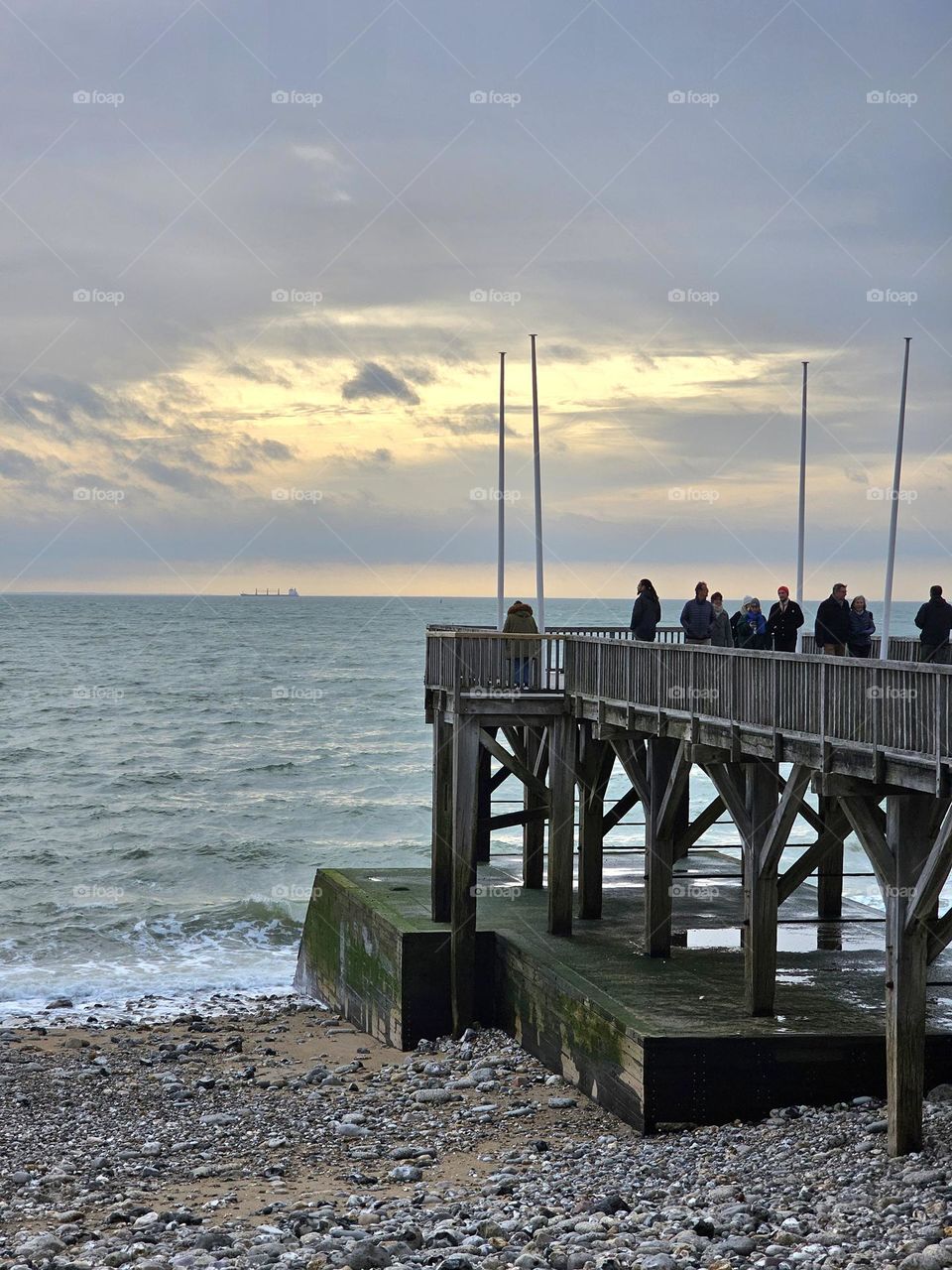 Le havre au couchait du soleil