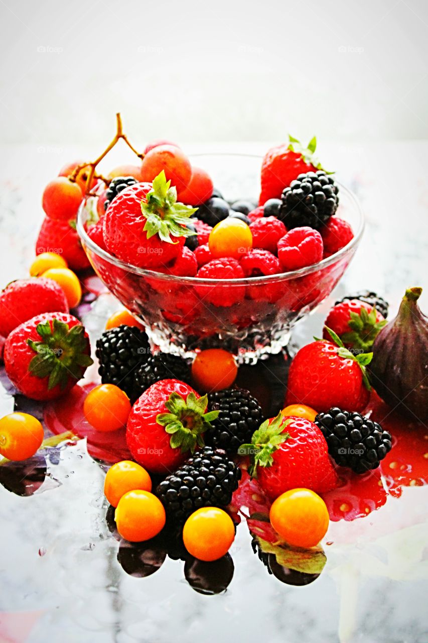 fruits and berries..