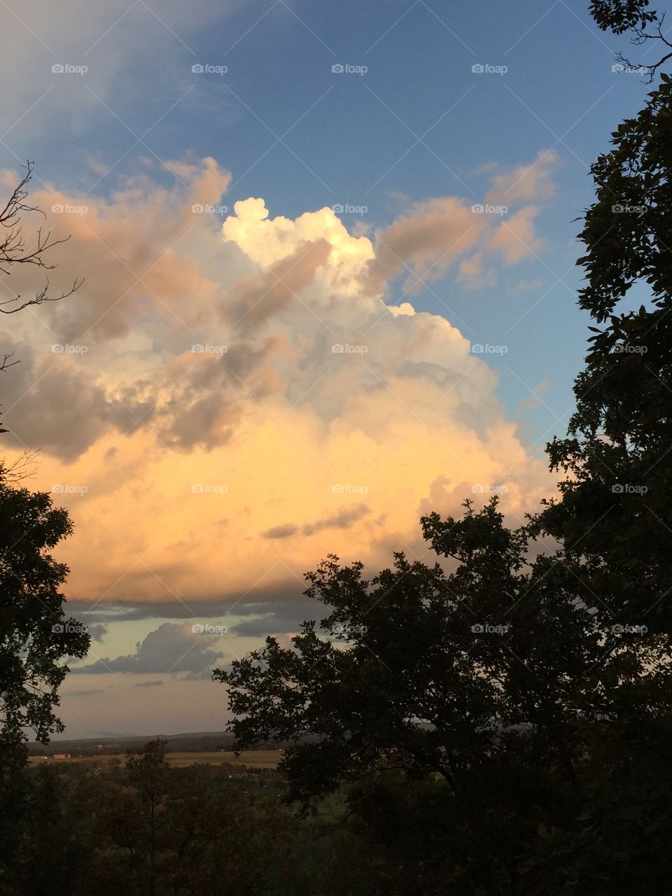 Arkansas Afternoon. Cloud formation over the valley behind my home