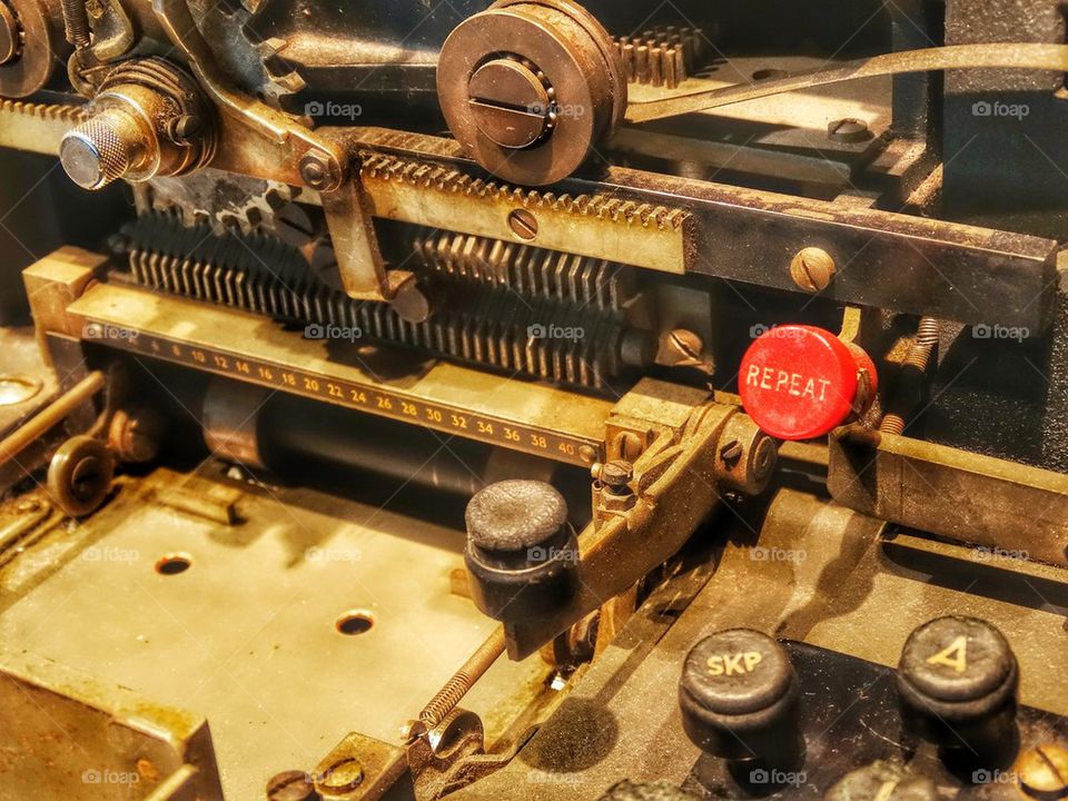 Steampunk Mechanical Card Punch