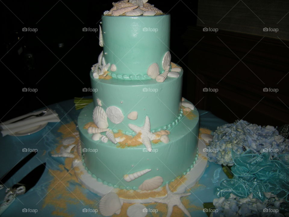 Beach Wedding Cake