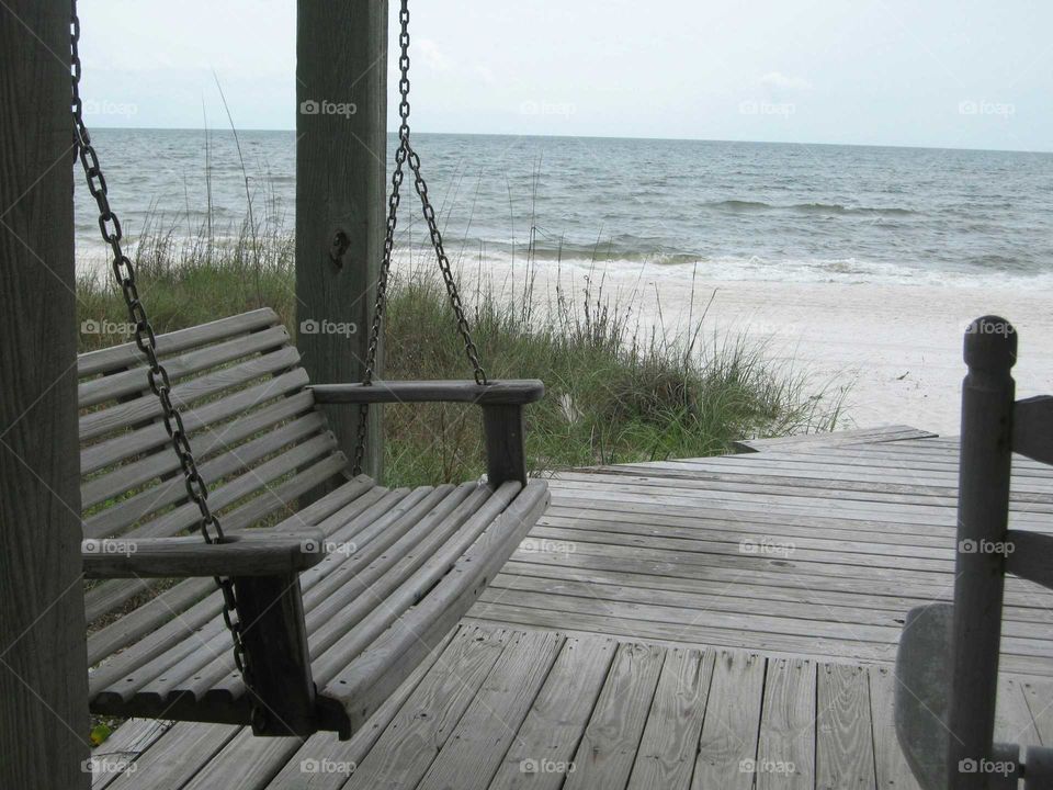 beach porch swing