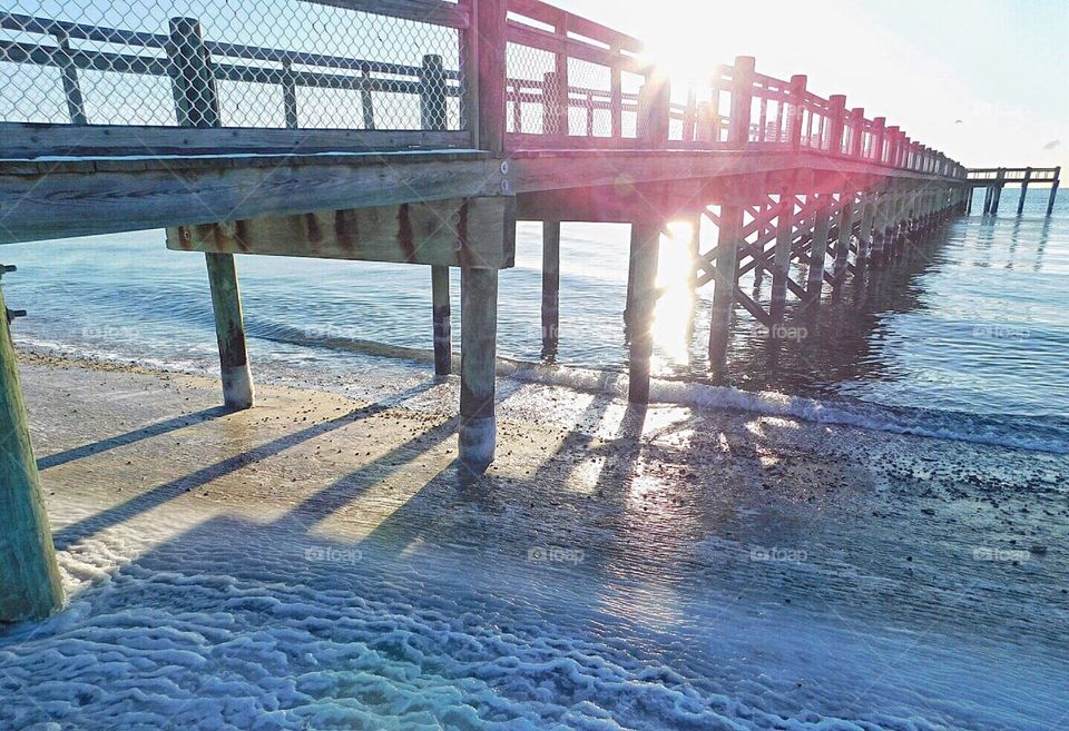 Frozen beach...