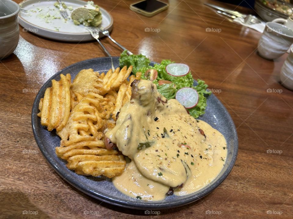 Grilied Chicken Chop with cheese