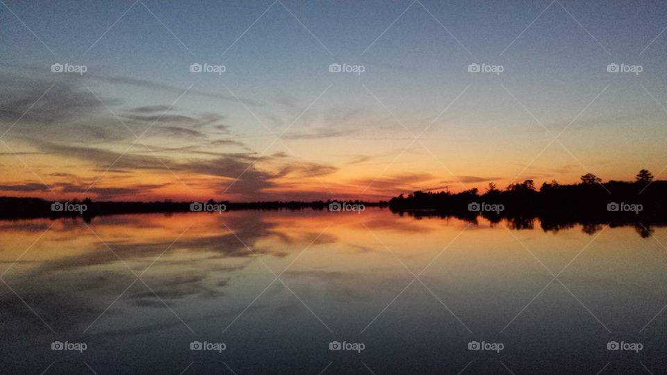 Sunset on Beaufort River