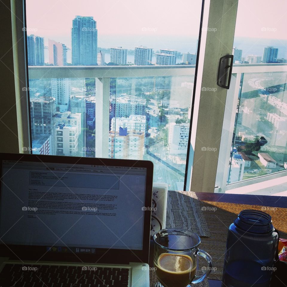 Miami work. morning