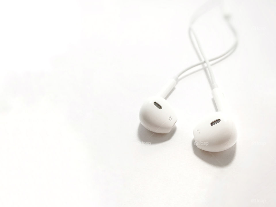 Headphone on white background 