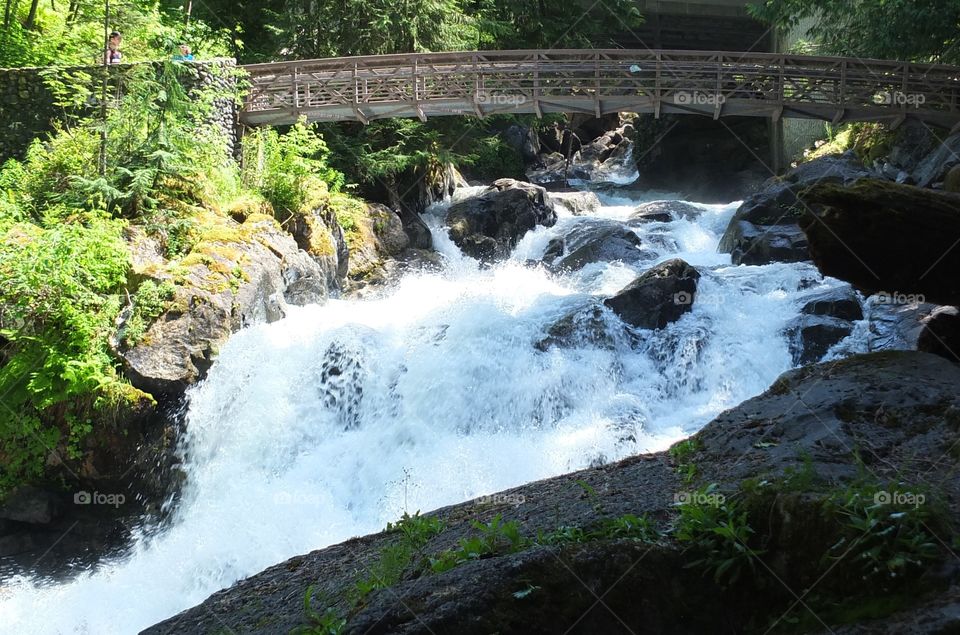 Deception Falls. Waterfall along route 2 "Deception Falls"
