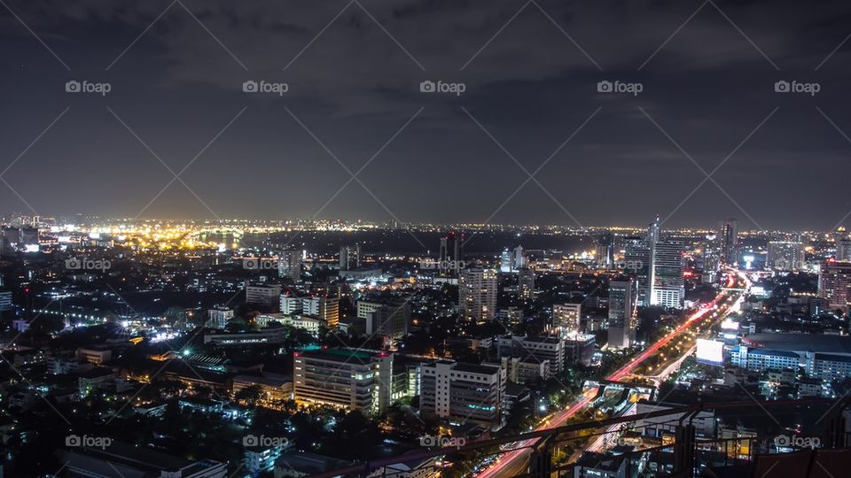 Bangkok cityscape at night 