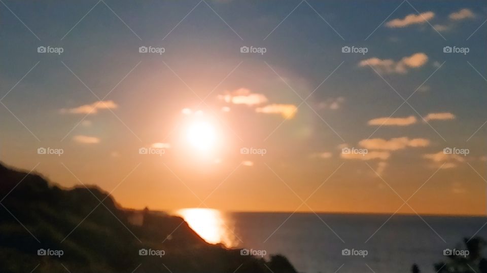 puesta de Sol en el cantabrico