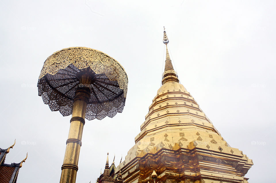 Pagoda in Thai Temple