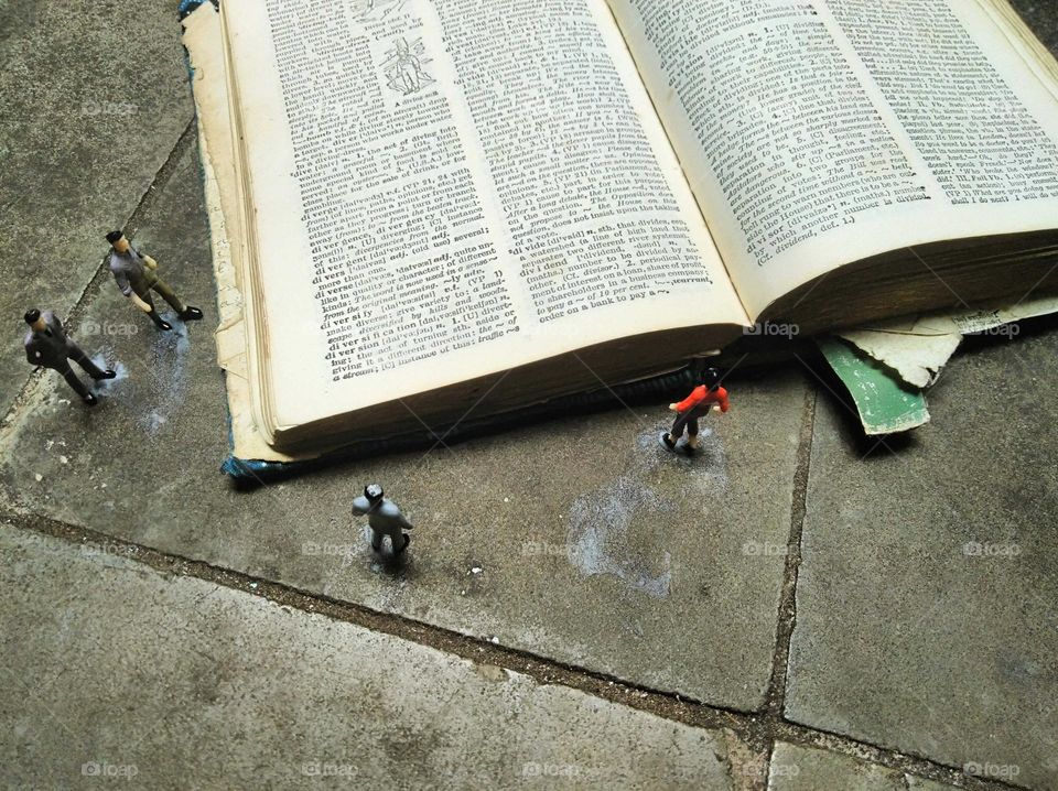 The world of Liliput, a giant book