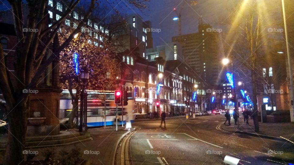 Night on the streets of Belfast,North Ireland