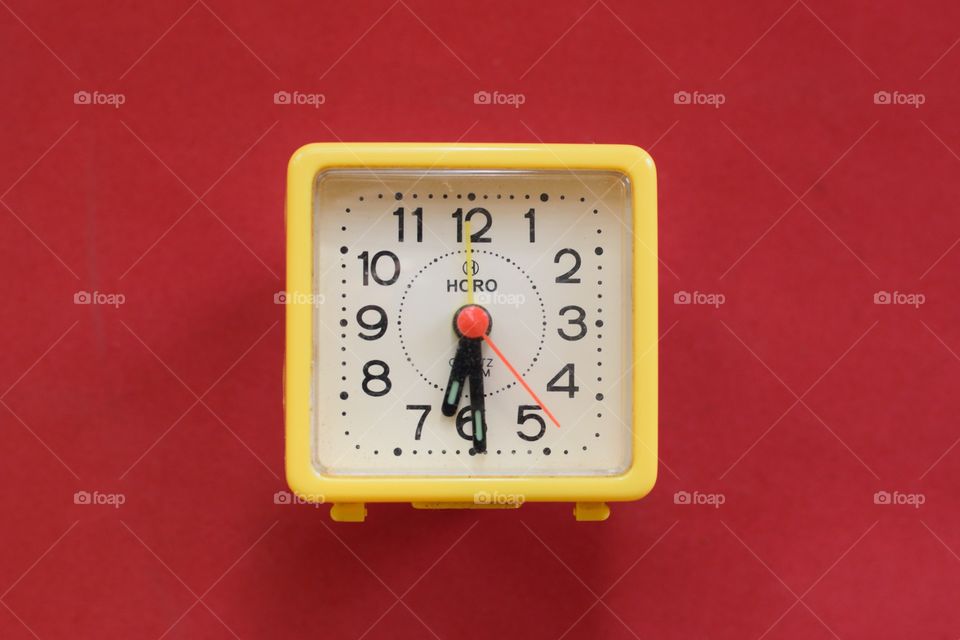 yellow clock