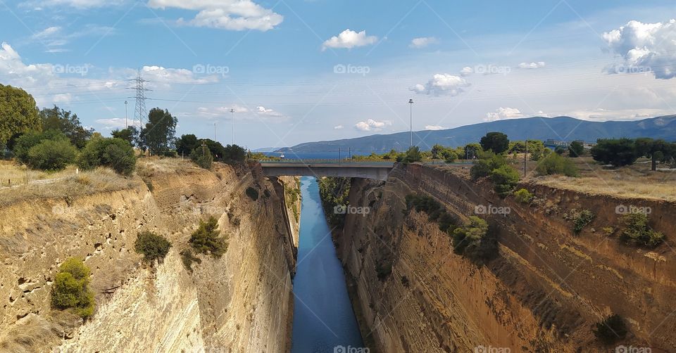 Corinth Canal in Greece