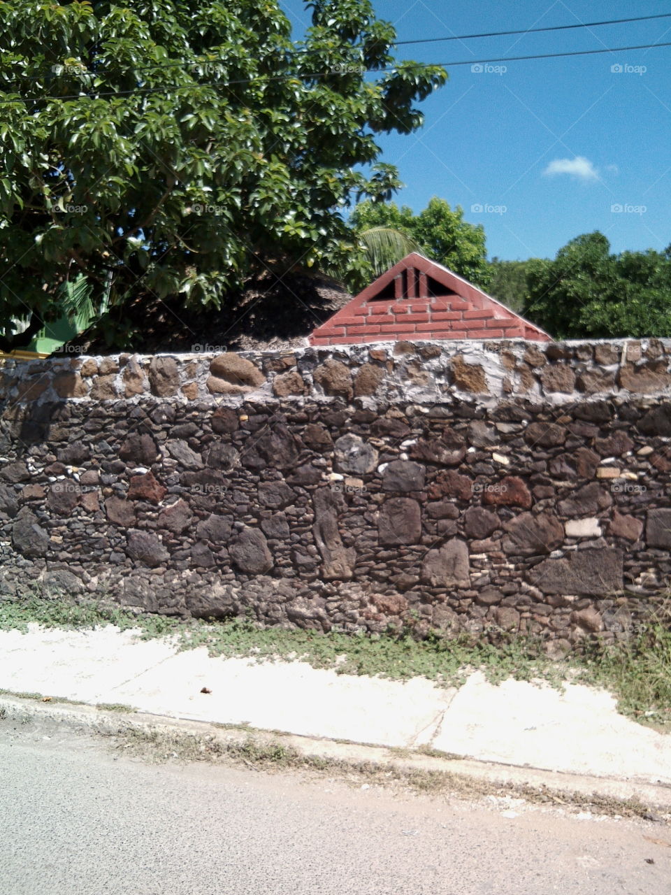 Stone wall