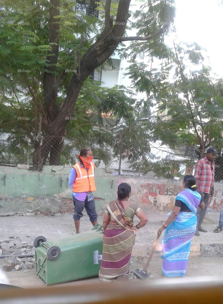 maintaining the road