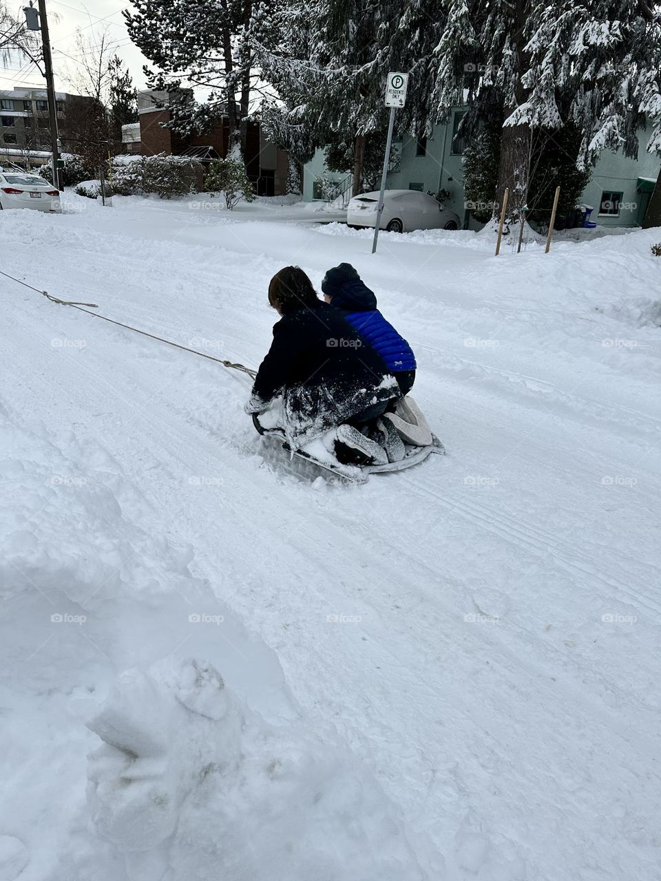 Fun on snow day 