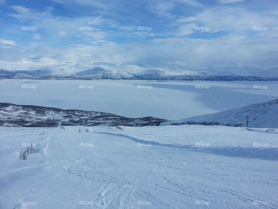 Winter mountain landscapes