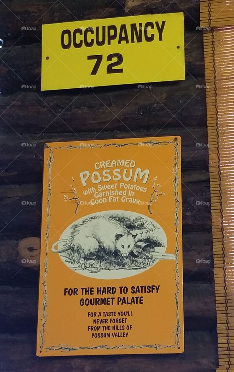 Eat a Possum? only the generations before me