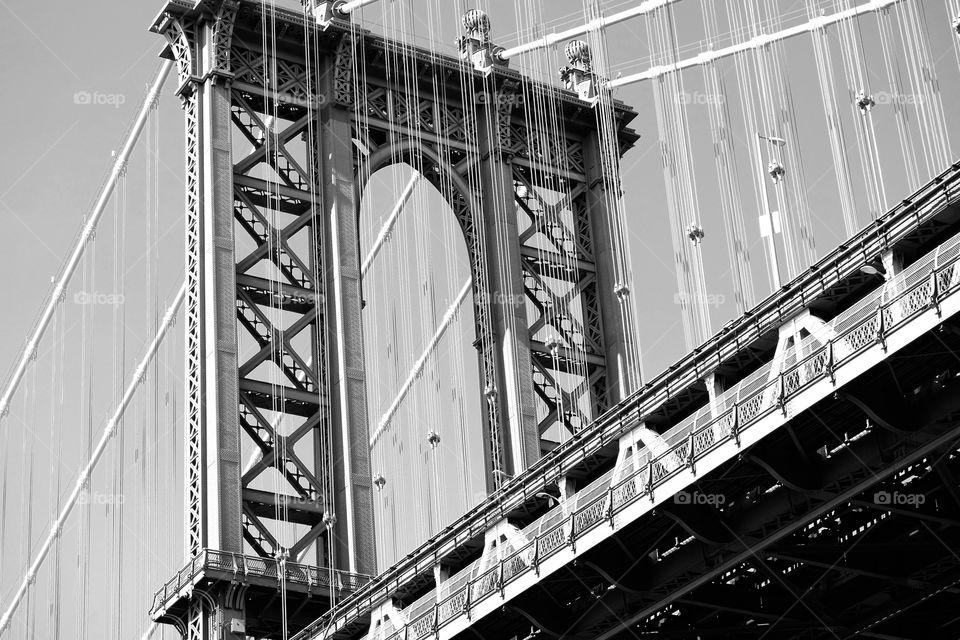 Bustling Brooklyn Bridge 