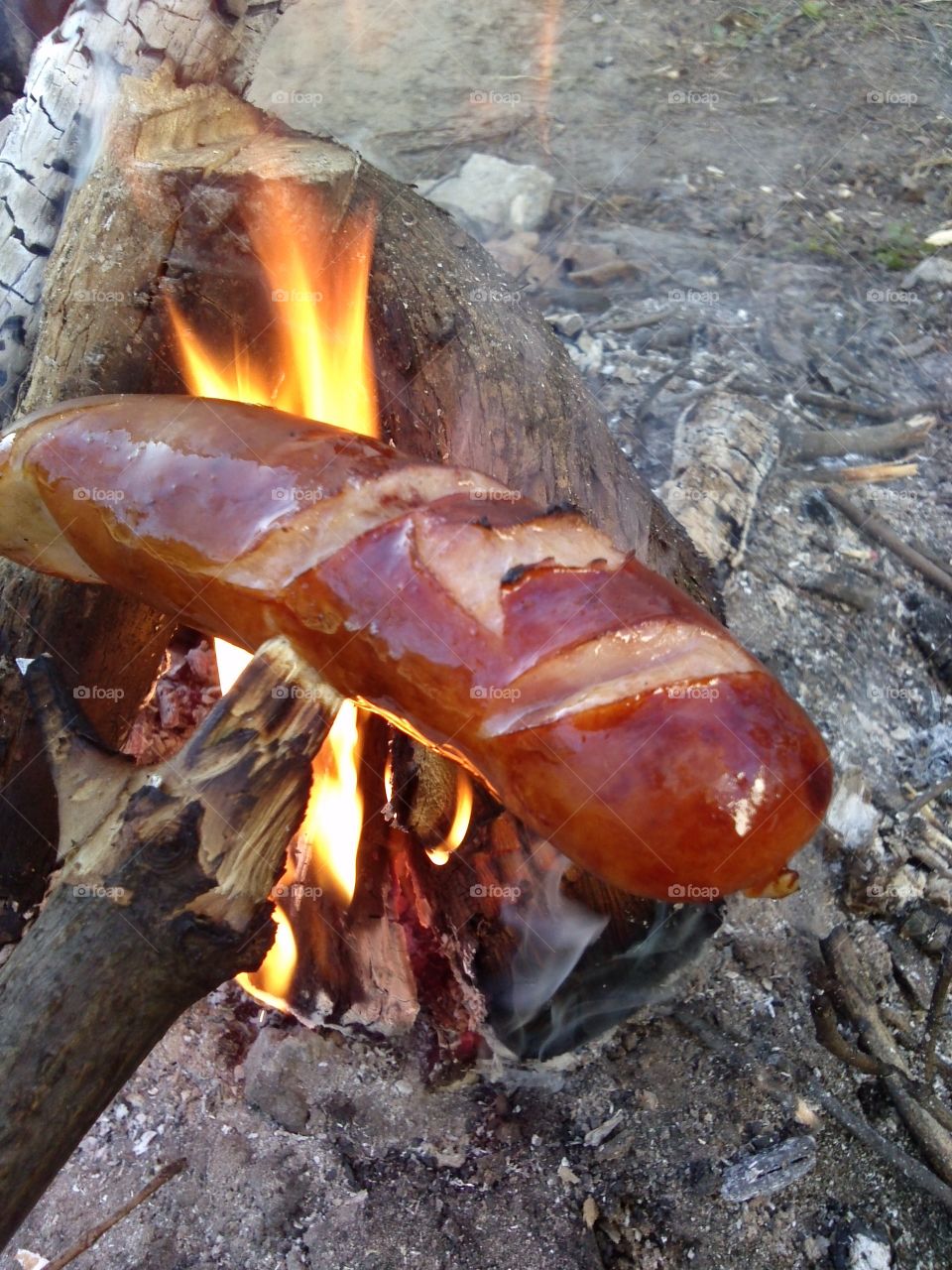 BBQ time. open flame