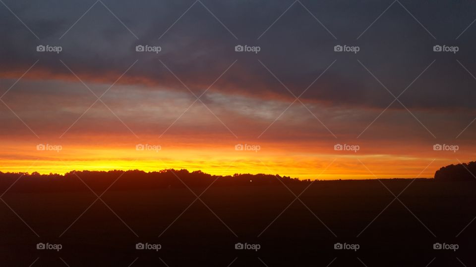 Scenic view of dramatic sky
