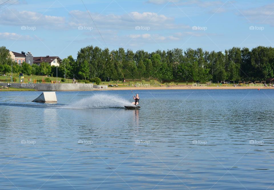 urban water lake