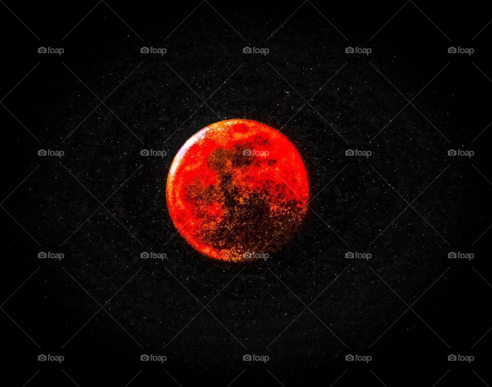 Blood moon, also know as the Wolf Moon. Taken in Lynchburg, Virginia.