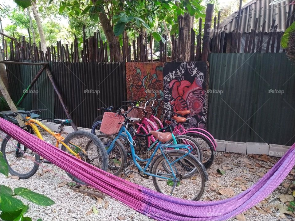 Bikes in tulum town