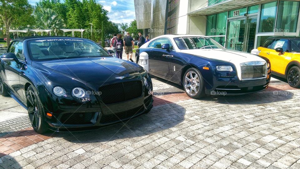 Luxury. Car Show on Campus 