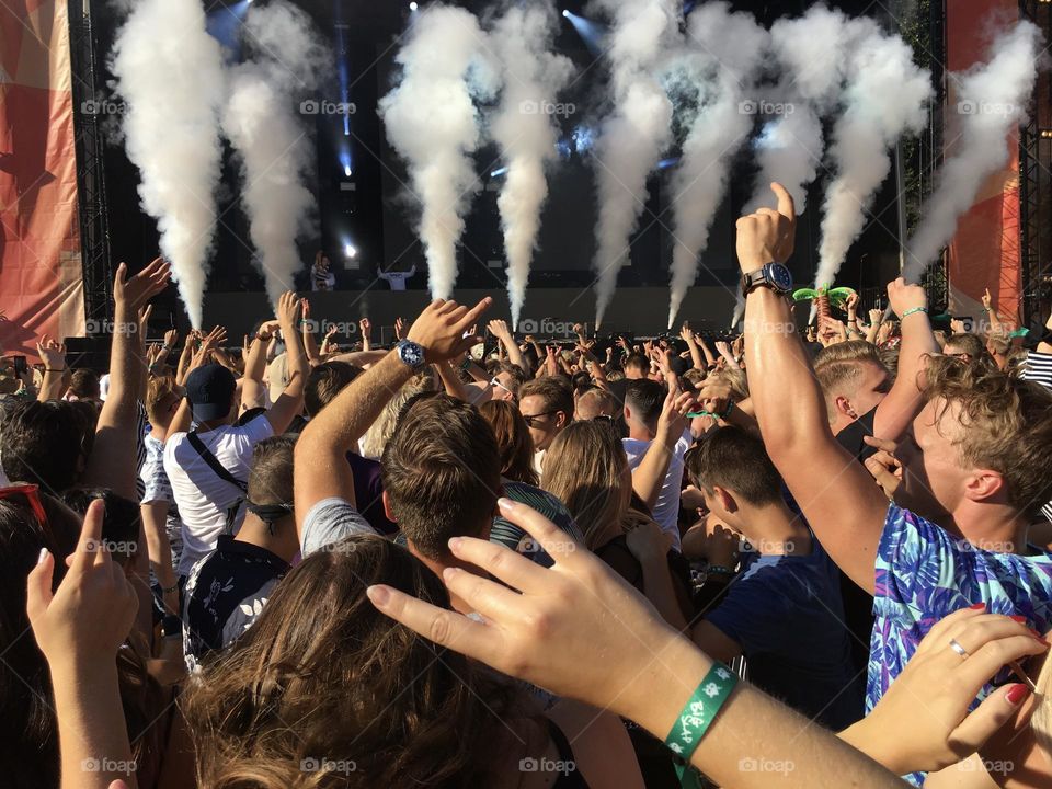 Crowd at concert