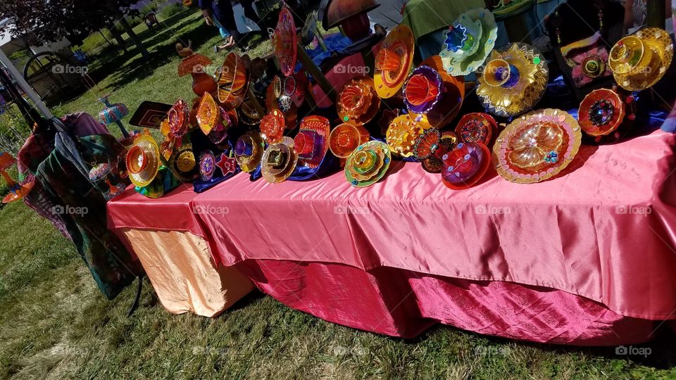 glass art stall