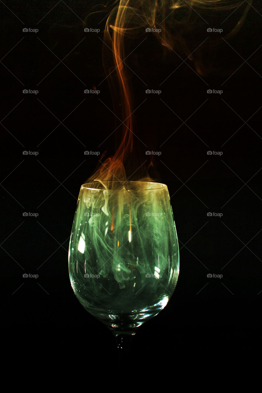 glass fire wine glas by stenge