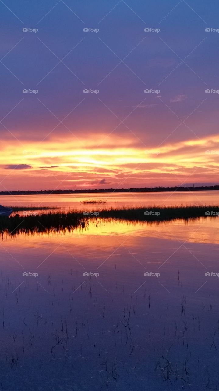 Beautiful Lake sunset